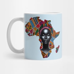 African Map Face Mug